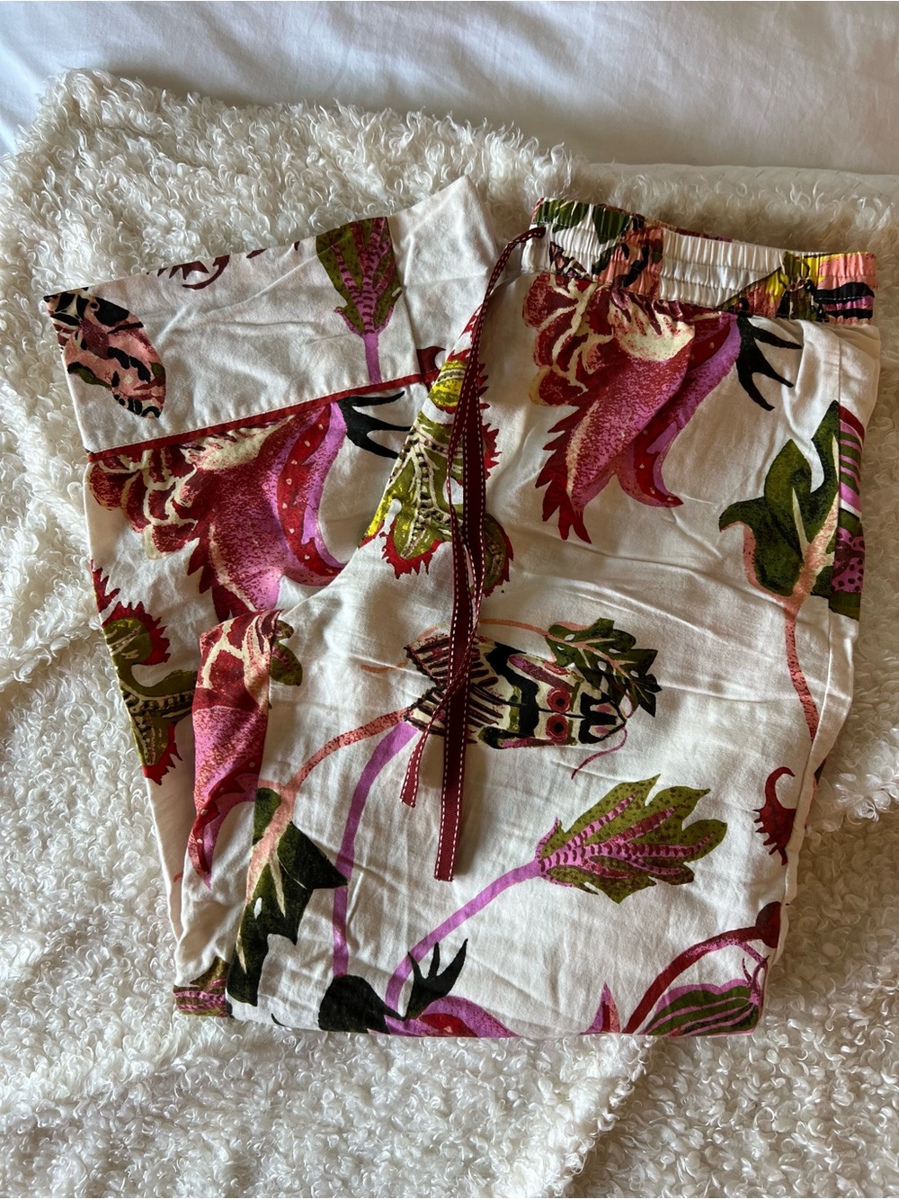 Raphael Balme for Anthropologie flannel pajama sleep set - Picture 3 of 4